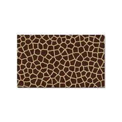 Giraffe Animal Print Skin Fur Sticker (rectangular) by Amaryn4rt