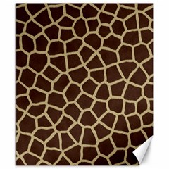 Giraffe Animal Print Skin Fur Canvas 8  X 10  by Amaryn4rt