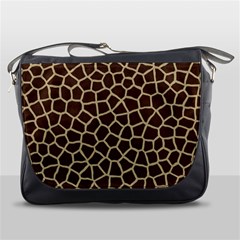 Giraffe Animal Print Skin Fur Messenger Bag by Amaryn4rt