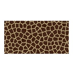 Giraffe Animal Print Skin Fur Satin Wrap 35  X 70  by Amaryn4rt