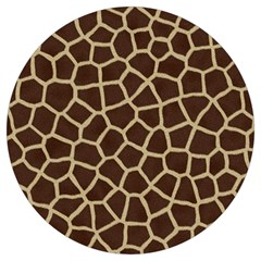 Giraffe Animal Print Skin Fur Round Trivet by Amaryn4rt