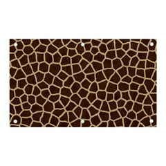 Giraffe Animal Print Skin Fur Banner And Sign 5  X 3  by Amaryn4rt