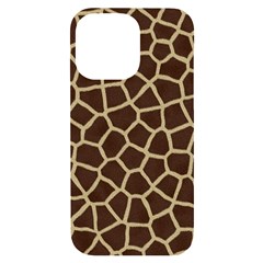 Giraffe Animal Print Skin Fur Iphone 14 Pro Max Black Uv Print Case