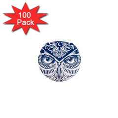 Owl 1  Mini Magnets (100 Pack)  by Amaryn4rt