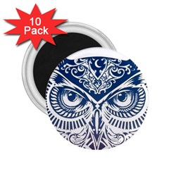 Owl 2 25  Magnets (10 Pack)  by Amaryn4rt