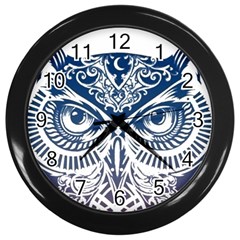 Owl Wall Clock (black) by Amaryn4rt