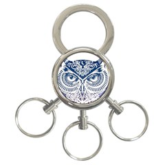 Owl 3-ring Key Chain by Amaryn4rt