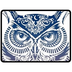 Owl Fleece Blanket (large) by Amaryn4rt