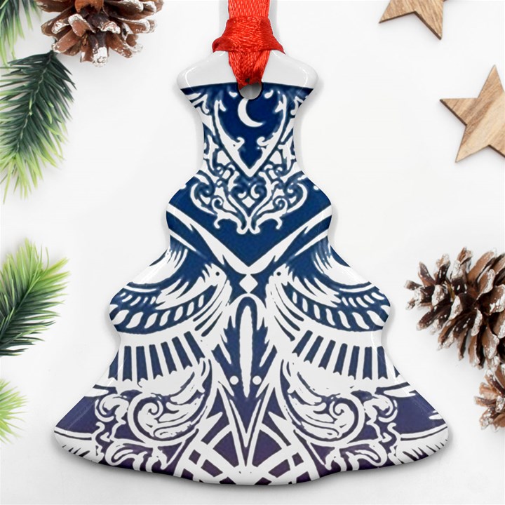 Owl Christmas Tree Ornament (Two Sides)