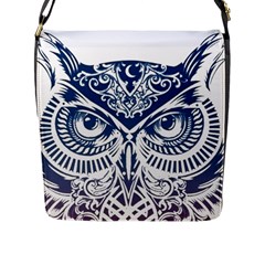 Owl Flap Closure Messenger Bag (l) by Amaryn4rt