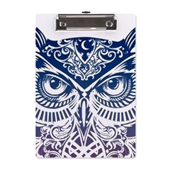 Owl A5 Acrylic Clipboard by Amaryn4rt