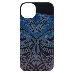 Owl Iphone 14 Plus Black Uv Print Case