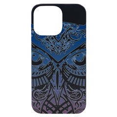 Owl Iphone 14 Pro Max Black Uv Print Case by Amaryn4rt