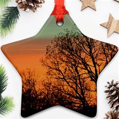 Twilight Sunset Sky Evening Clouds Ornament (star) by Amaryn4rt