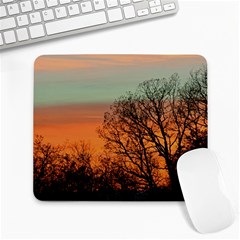 Twilight Sunset Sky Evening Clouds Large Mousepad by Amaryn4rt