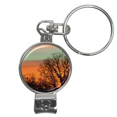 Twilight Sunset Sky Evening Clouds Nail Clippers Key Chain by Amaryn4rt