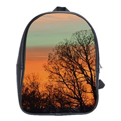 Twilight Sunset Sky Evening Clouds School Bag (large) by Amaryn4rt