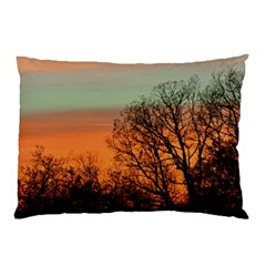 Twilight Sunset Sky Evening Clouds Pillow Case (two Sides) by Amaryn4rt