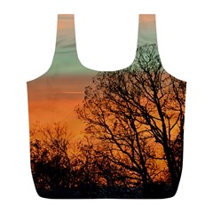 Twilight Sunset Sky Evening Clouds Full Print Recycle Bag (l) by Amaryn4rt