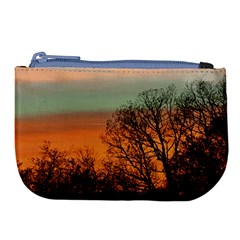 Twilight Sunset Sky Evening Clouds Large Coin Purse by Amaryn4rt