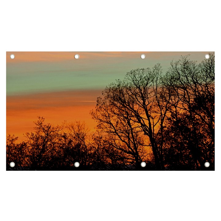 Twilight Sunset Sky Evening Clouds Banner and Sign 7  x 4 