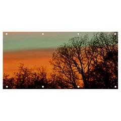 Twilight Sunset Sky Evening Clouds Banner And Sign 8  X 4  by Amaryn4rt