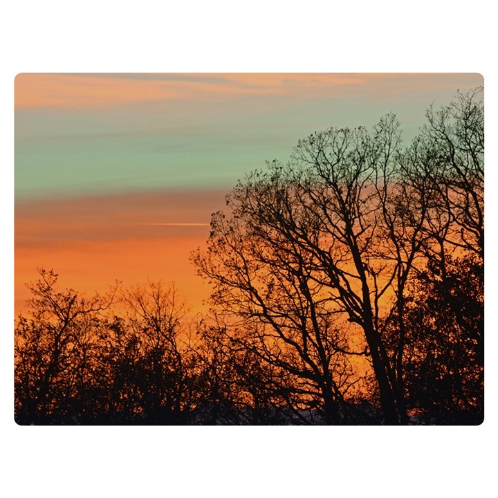 Twilight Sunset Sky Evening Clouds Premium Plush Fleece Blanket (Extra Small)