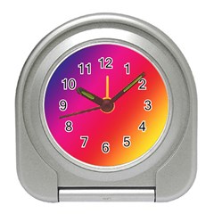 Rainbow Colors Travel Alarm Clock by Amaryn4rt