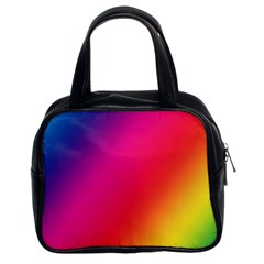 Rainbow Colors Classic Handbag (two Sides) by Amaryn4rt