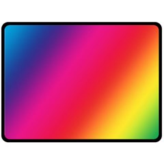 Rainbow Colors Fleece Blanket (large) by Amaryn4rt