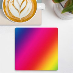 Rainbow Colors Uv Print Square Tile Coaster  by Amaryn4rt