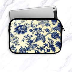 Vintage Blue Drawings On Fabric Apple Ipad Mini Zipper Cases by Amaryn4rt