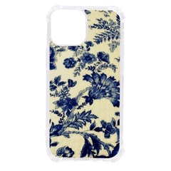 Vintage Blue Drawings On Fabric Iphone 13 Mini Tpu Uv Print Case by Amaryn4rt