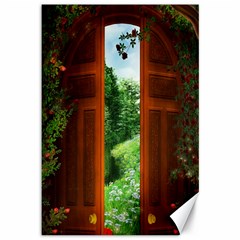 Beautiful World Entry Door Fantasy Canvas 12  X 18  by Amaryn4rt