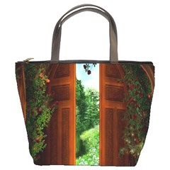 Beautiful World Entry Door Fantasy Bucket Bag by Amaryn4rt