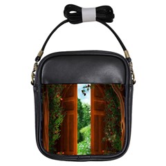 Beautiful World Entry Door Fantasy Girls Sling Bag by Amaryn4rt