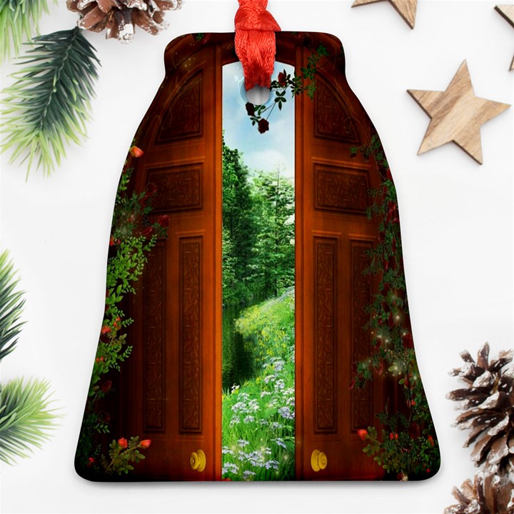 Beautiful World Entry Door Fantasy Bell Ornament (Two Sides)