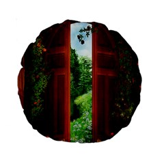 Beautiful World Entry Door Fantasy Standard 15  Premium Round Cushions by Amaryn4rt