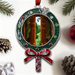 Beautiful World Entry Door Fantasy Metal X Mas Lollipop with Crystal Ornament Front