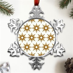 Seamless Repeating Tiling Tileable Metal Small Snowflake Ornament by Amaryn4rt