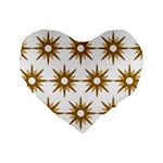 Seamless Repeating Tiling Tileable Standard 16  Premium Heart Shape Cushions Front