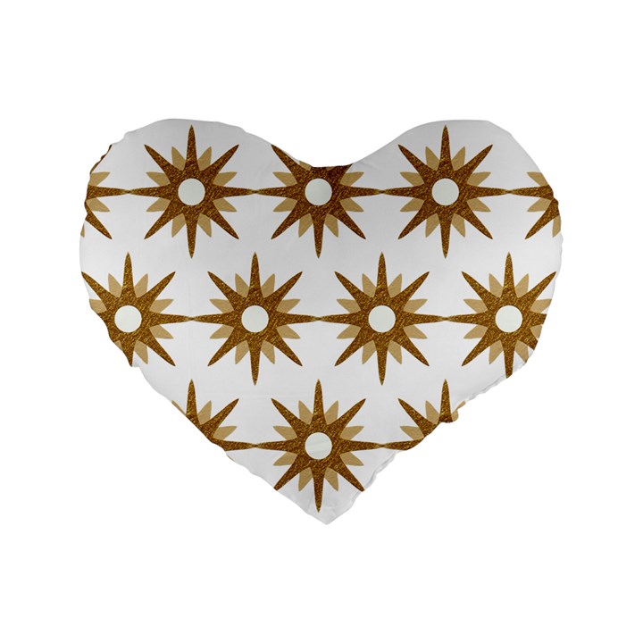 Seamless Repeating Tiling Tileable Standard 16  Premium Heart Shape Cushions