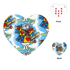 Seamless Repeating Tiling Tileable Playing Cards Single Design (heart) by Amaryn4rt