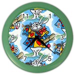 Seamless Repeating Tiling Tileable Color Wall Clock Front