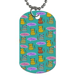 Meow Cat Pattern Dog Tag (one Side) by Amaryn4rt