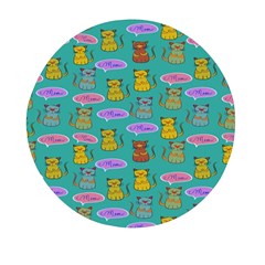 Meow Cat Pattern Mini Round Pill Box (pack Of 5) by Amaryn4rt