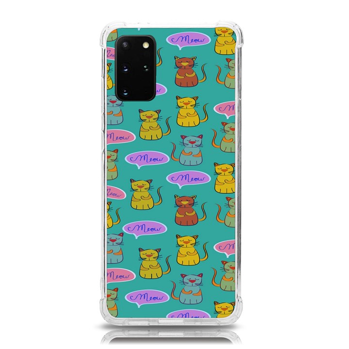 Meow Cat Pattern Samsung Galaxy S20Plus 6.7 Inch TPU UV Case