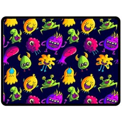 Space Patterns Two Sides Fleece Blanket (large) by Amaryn4rt