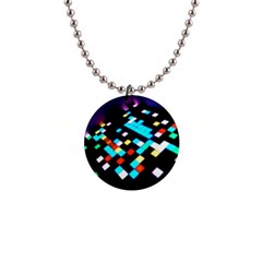 Dance Floor 1  Button Necklace by Amaryn4rt