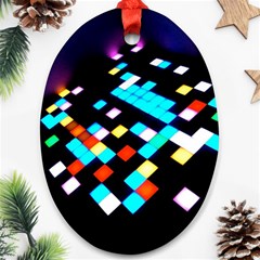 Dance Floor Oval Ornament (two Sides) by Amaryn4rt